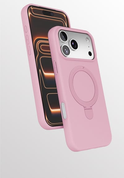 Hoesje Geschikt voor iPhone 17 Pro hoesje zacht siliconen Licht Roze - Liquid Backcover ring hoesje Geschikt voor Magsafe
