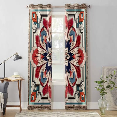 Bloem Abstracte Lijnen Raamgordijnen voor Woonkamer Luxe Slaapkamer Gordijn Keuken Jaloezieën Draperieën Gordijnen 135W x 60H(cm) x1 gray