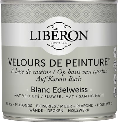 Liberon Velours De Peinture Muurverf - Mat - Blanc Edelweiss - 0,5l