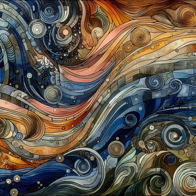 Olieverf relief schilderij | Prisma van kleuren en texturen in gelaagdheid van dimensies | Kunst - 100x100 centimeter op Dibond | Foto op Dibond