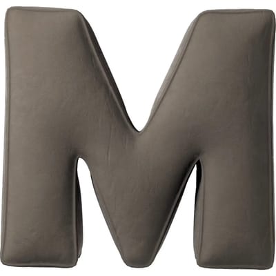 Kussen letter m Yellow Tipi Posh Velvet