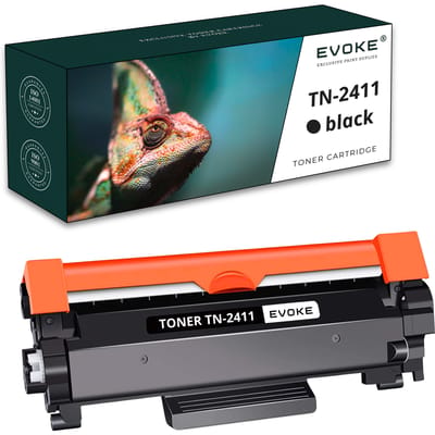 Evoke compatibele toner voor Brother Tn2411 Tn-2411 Zwart 1200 pagina's Mfc-L2712Dw Hl-L2312D L2752Dw Dcp-L2512D