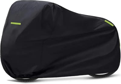 Dutchers® Bakfietshoes - XXXL - Regenhoes - Beschermhoes - Multifunctioneel - Universeel - Reflecterend - Motorhoes - Fietshoes - Waterdicht - Buiten - Zwart - 265x106x125cm