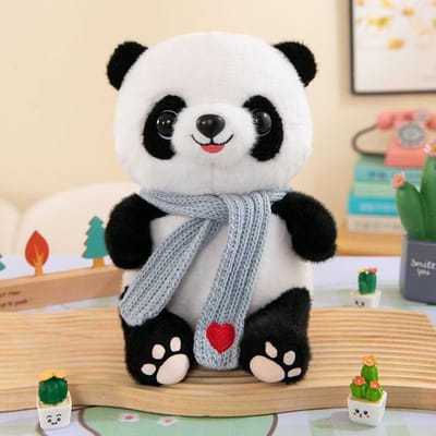 Adorable petite poupée panda simulée fleur Chengdu Souvenir fille enfants peluche jouet panda poupée 25cm