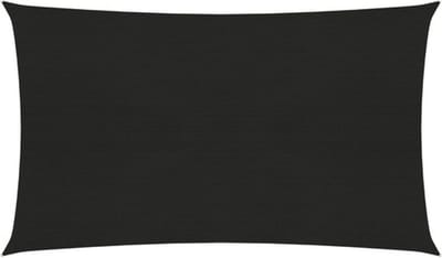 vidaXL - Zonnezeil - 160 - g/m² - 4x7 - m - HDPE - zwart