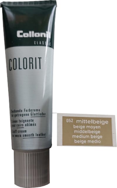 Collonil Colorit - Dekkende Kleurcreme Tube - Middel Beige - 50ml (Schoensmeer - Schoenpoets)