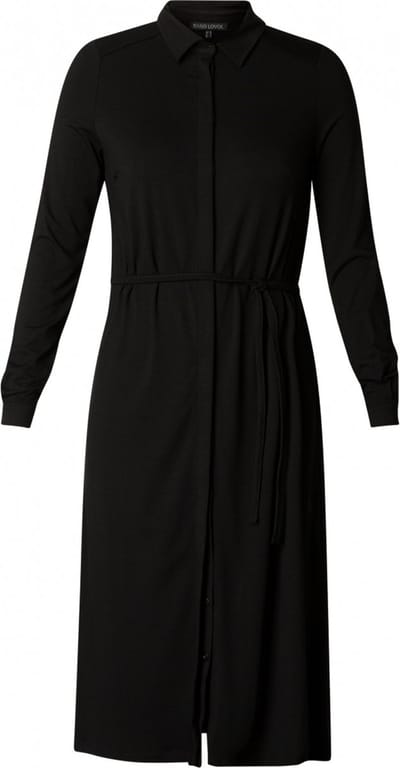 BASE LEVEL CURVY Aylem Jurk - Black - maat 0(46)