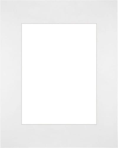 Passe-Partout Fotomaat 18x24 cm - Lijstmaat 28x35 cm - Wit - Museumkarton - Fotolijst niet inbegrepen