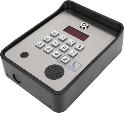 Draadloos Intercom Systeem - Toegangscontrole Deuropener - Appartement Beveiliging - Dubbele Relaisuitgang - 21 x 13 x 7 cm - Zilver