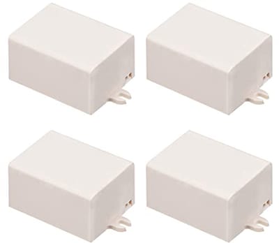 Elektronische Verdeeldoos 46x35x24mm - Aansluitdozen Kunststof Gecombineerd 4 Stuks voor Elektrische Projecten - Wit