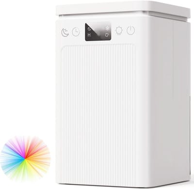 Elektrische Luchtontvochtiger - Vochtvreter Apparaat - Schimmel Voorkomen - Stille Nachtmodus - 2.2L Tank - Wit