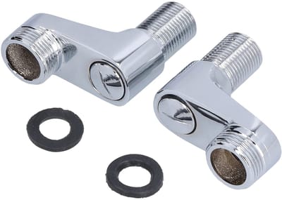 Dailygoods - G1/2 Tot G3/4 Douchekraan Adapter - Verstelbare Swing Arm - Geschikt voor Klauw Voetenbad - Messing en Roestvrij Staal - Eenvoudige Insta...
