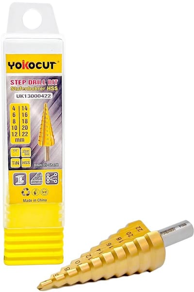 HSS Trapboor Set voor Metaal en Kunststof - Conische Boor 4-22 mm