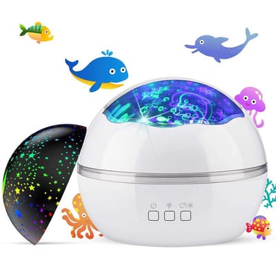 carmdering - Sterren Projector - Sterrenhemel projectorlamp, slaapkamer kinderprojector, plafond sterrenhemel projector, graden draaibaar kindernachtlampje voor decoratie feest, verjaardag, kerstcadeau-1 stuk
