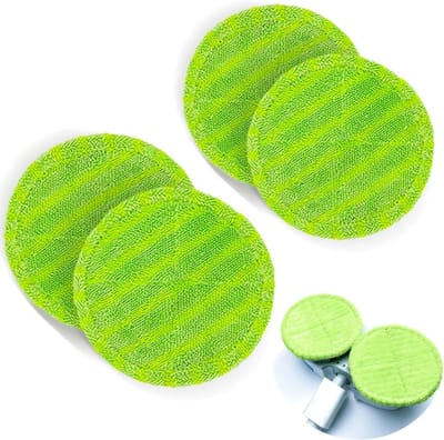 Herbruikbare en Absorberende Microvezel Mop Pads van 16 cm - Set van 4 Vervangstukken voor Efficiënt Schoonmaken en Onderhoud