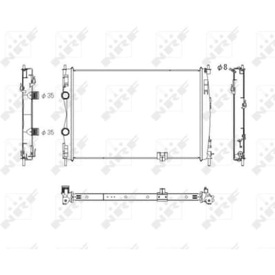 Radiator, motorkoeling NRF 53757
