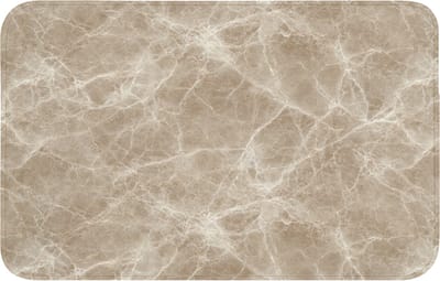 Badmat 80x50 cm - Antislip - Bruin - Kristaladers - Marmer - Badmatten voor badkamer - Badkamermat - Douchemat - Badkamer mat