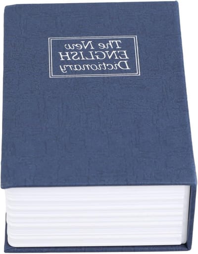 Boek Kluis - Geheime Opberger - Discrete Opslag - Combinatieslot - 11.5 x 8 x 4.6 cm - Blauw