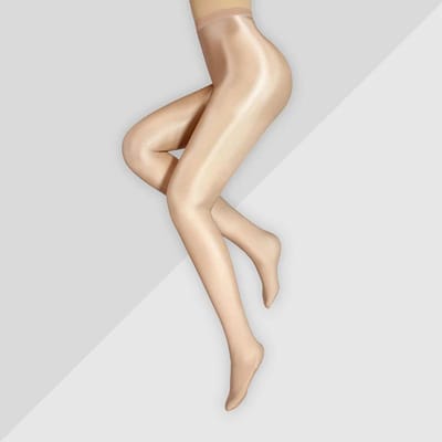 Klassieke Panty Dames Open Kruis Olie Glanzende Panty Glad Nylon Dansschoenen Sokken Nachtclub Slanke Kousen Voor Dames Closed Crotch beige