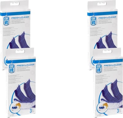 Catit Filters Drinkfontein 3l - Kattendrinkbak - 4 x 3 stuks