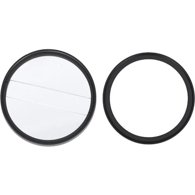 62mm Dubbel Gespleten Diopter Filterglas Dubbele Halve Maan Blur Special Effects Filter voor Mirrorless