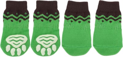 Non-slip honden- en kattenkousen voor binnengebruik - Bescherming en grip voor pootjes, 1 set (4 stuks), Maat M, ideaal voor huisdieren