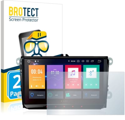BROTECT - Screenprotector voor Xtrons PBE90MTVL - Folie Beschermfolie transparant 2 Stuks