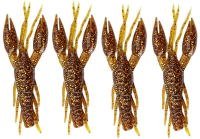 Dailygoods- Nepvis Set - 4 Stuks - Kunstaas Snoek - Kunstaas Roofvis - Nep Vissen Aquarium - Nepvisjes - Crawfish Ontwerp