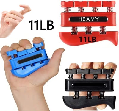 Handgreepversterker I Handknijper I Griptrainer I Vingertrainer I Handtrainer I Knijphalter I Onderarm Trainer I Rood 11 LB