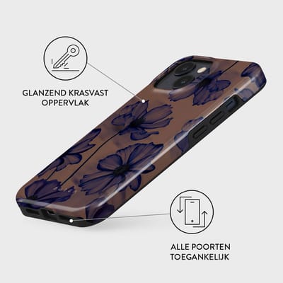 BURGA Telefoonhoesje voor iPhone 14 - MagSafe-compatibel - Schokbestendige Hardcase Hoesje - Velvet Night