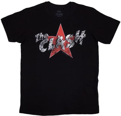 The Clash - Star Logo Heren T-shirt - M - Zwart