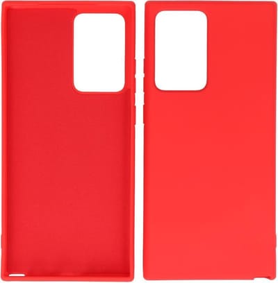 Bestcases 2.0mm Dikke Fashion Telefoonhoesje Backcover - Siliconen Hoesje - Samsung Galaxy Note 20 Ultra - Rood