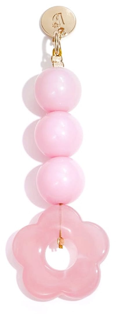 Tasbedeltjes met bloemmotief, casual, acryl, dagelijkse accessoires - Roze