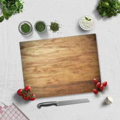 Woodlook Tempered Glas Snijplank 30cm × 40cm - Glassnijplank