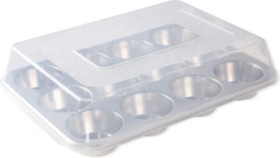 Muffinvorm met Deksel, 12 Cups, Aluminium - Nordic Ware | Naturals