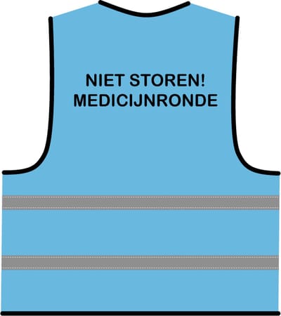 Medicatie hesje lichtblauw