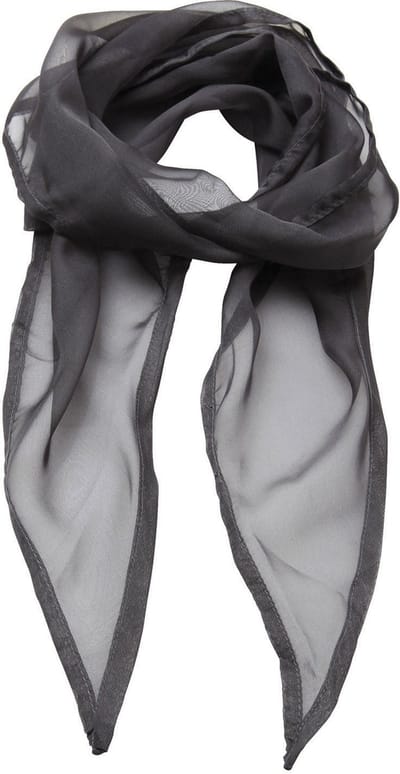 Premier Ladies Chiffon Scarf PR740 - Dark Grey - One size