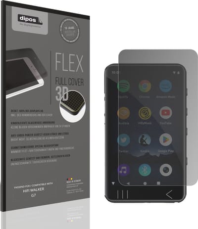 dipos FLEX – Matte Privacy Screenprotector geschikt voor HIFI WALKER G7 | Volledige Schermbescherming | Case-Friendly