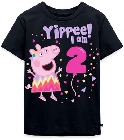 Peppa Pig's 2e Verjaardag Outfit Cadeau Premium T Shirt Kinderen