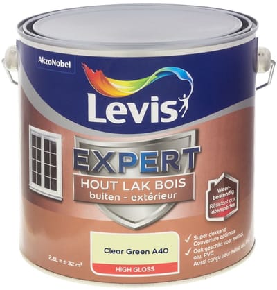 Levis - Expert Hout Lak Buiten High Gloss Mix - Clear Green A40 - Mengverf - 2,5 L