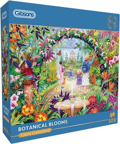 Bloemen Puzzel - Botanisch Paradijs - Ontspannen Puzzelen - Gemaakt van Gerecycled Karton - 48 x 34 cm - Multicolour