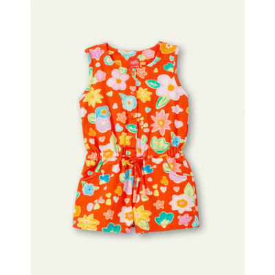 Oilily Picture jersey onesie- maat110/5yr Oranje