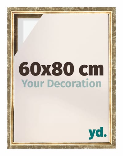 Your Decoration - Baklijst 60x80 cm - Goud Antiek - Baklijst voor Canvas - MDF - Lyon