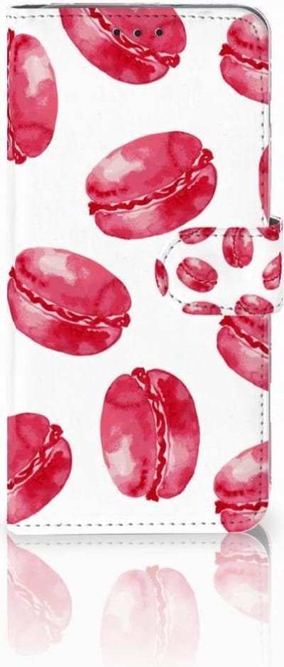 Samsung Galaxy S10 Plus Book Cover Pink Macarons