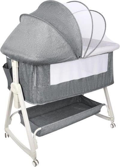 3-in-1 Babybedje met Matras: Reiswieg, Ledikant en Opbergmand