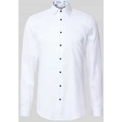 Super slim fit zakelijk overhemd van katoen met kentkraag