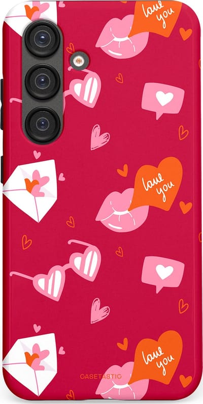 Casetastic Hoesje Geschikt voor Samsung S25 - Stijlvolle Beschermende Duo-layer Case - Liefdesbrief