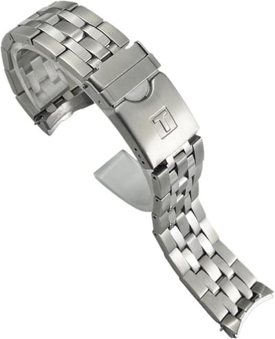 Horlogeband - Metalen band - Dagelijks gebruik - Massief roestvrij staal - 22mm - Zilver