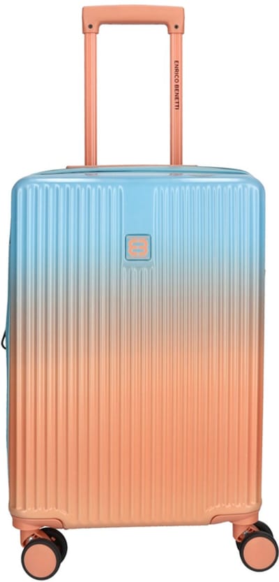 Enrico Benetti Handbagage koffer / Trolley / Reiskoffer - 55 x 35 x 25 cm - Havana - Zalm Splash