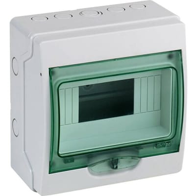 Schneider Electric 13443 13443 Kleine verdeelkast Oppervlakmontage Aantal groepen: 8 Aantal rijen: 1 Inhoud: 1 stuk(s)